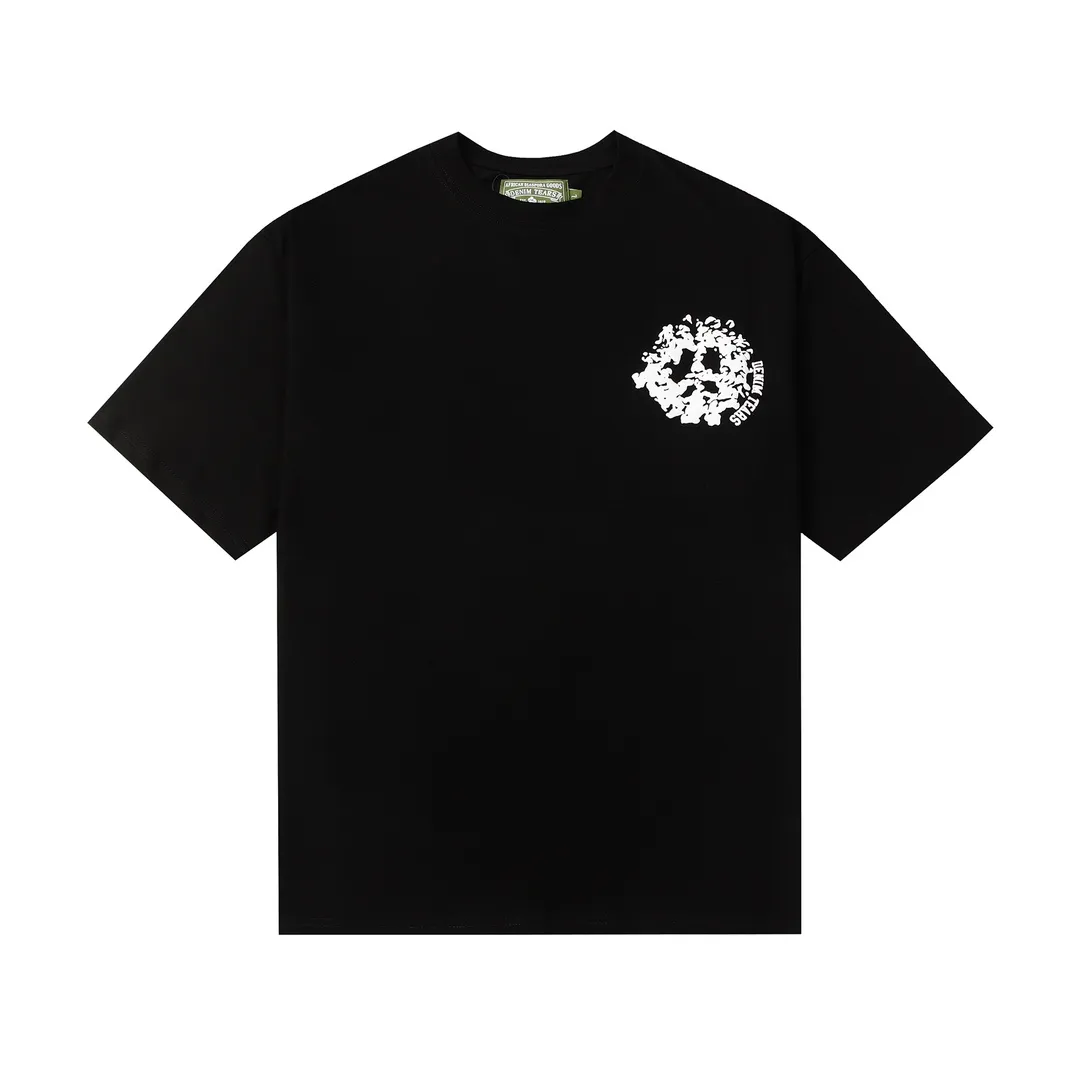DENIM TEARS kapok new summer short-sleeved model number: 3147P106 color: black white code number: S M L XL